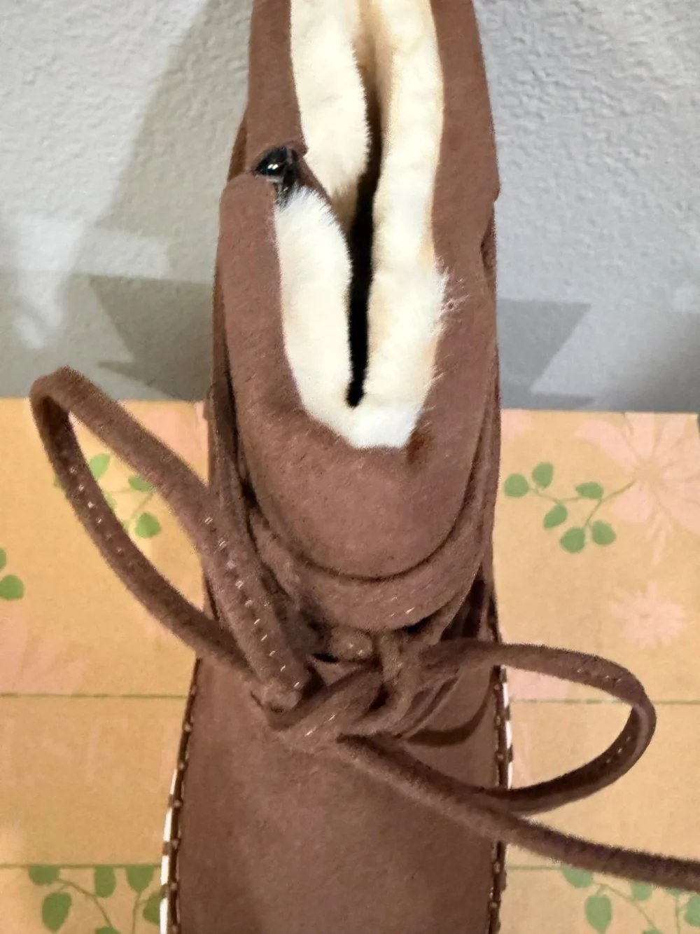 New ILSE JACOBSEN Ankle Boots Brown Booties Lined Lace Up Size 40, US 9.5-10